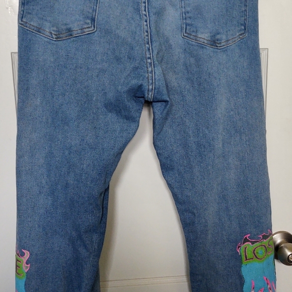 Lost Daze CA Jeans Mit Design Blau in Blue - Picture 12 of 12
